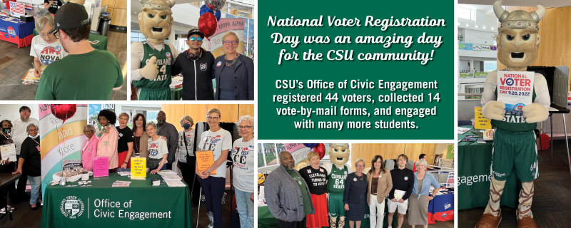 National Voter Registration Day was an amazing day for the CSU community!